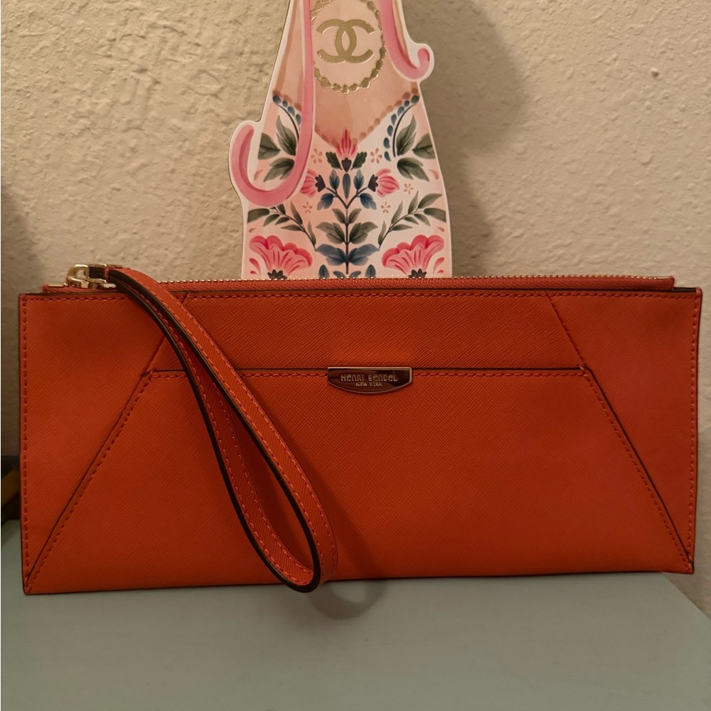 Henri Bendel Envelope Wallet With Dustbag